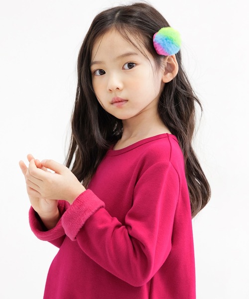 Bee des Bee（ビーデスビー）の「【裏起毛】無地フレアワンピース（ワンピース・キッズ・ラベンダー/ブラック/グレー/ベージュ/グリーン/カーキブラウン/チャコール/ピンク系その他/ピンク/イエロー/ホワイト/ブルー/パープル系その他2/パープル系その他/ネイビー/アッシュグレー/ブルー系/グリーン系/杢グレー/モカ/ピンク系/ブルー系1/ピンク系その他2/ライトパープル・110cm/130cm/120cm/90cm/100cm/140cm/150cm）」の21枚目の写真