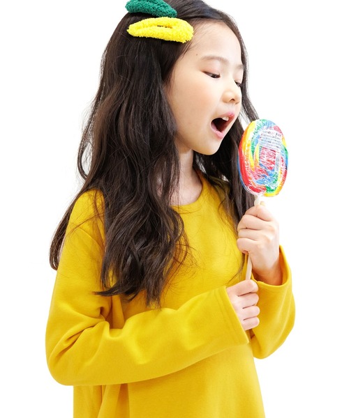 Bee des Bee（ビーデスビー）の「【裏起毛】無地フレアワンピース（ワンピース・キッズ・ラベンダー/ブラック/グレー/ベージュ/グリーン/カーキブラウン/チャコール/ピンク系その他/ピンク/イエロー/ホワイト/ブルー/パープル系その他2/パープル系その他/ネイビー/アッシュグレー/ブルー系/グリーン系/杢グレー/モカ/ピンク系/ブルー系1/ピンク系その他2/ライトパープル・110cm/130cm/120cm/90cm/100cm/140cm/150cm）」の20枚目の写真