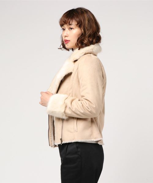 Faux Furコンビ FムートンJK Faux Furコンビ FムートンJK