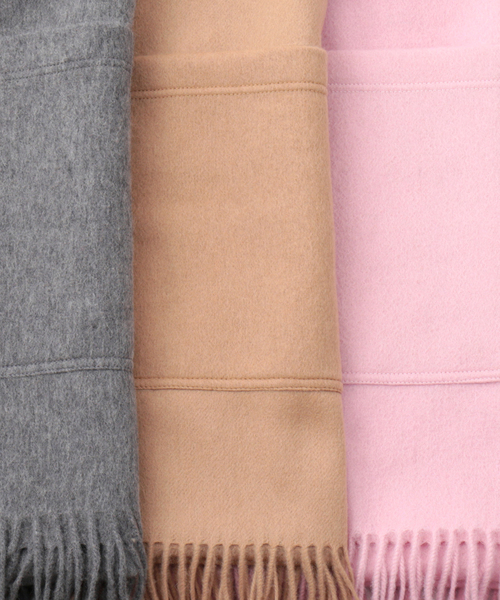 Jubilee Fabric（ジュビリーファブリック）の「ポケット付　ウールストール（ストール/ショール・レディース・ベージュ/グレー/ピンク/ブラック・FREE）」の9枚目の写真