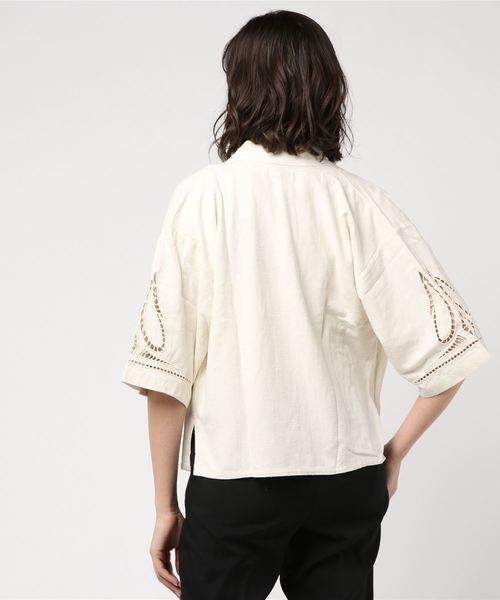 Levi's Made & Crafted（リーバイスメイドアンドクラフテッド）の「LEVI'S(R) MADE & CRAFTED(R) VOODOO KIMO PRISTIR（カーディガン/ボレロ・レディース・ダークインディゴブルー・0/1）」の2枚目の写真