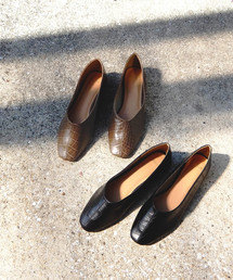 minia | スクエアトゥ 2WAY バブーシュ/フラットシューズ　[ minia ]　≪2020SS再販＆新色登場≫　【 雑誌掲載 / STORY 7月号 】(パンプス)