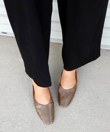 minia | スクエアトゥ 2WAY バブーシュ　[ minia ]　≪2019SS新作≫(パンプス)