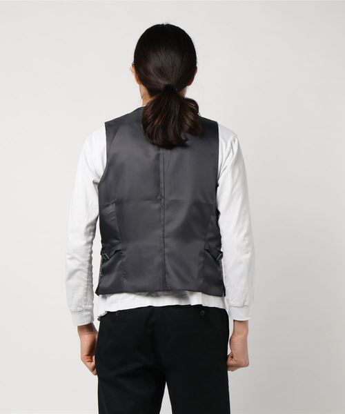 THE SUIT COMPANY(ザ・スーツカンパニー)の「<FORMAL>リバーシブルジレ(ベスト・メンズ・チャコールグレー・S/M/SS/LL/L)」の2枚目の写真