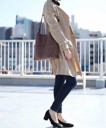 florist | 【ポーチ付き】バケツ型シンプルレザーショルダーバッグ(ショルダーバッグ)