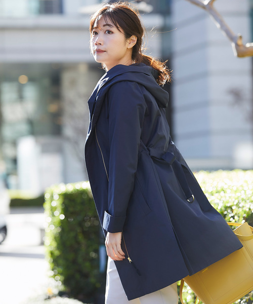 12Twelve Agenda(トゥエルブ アジェンダ)の「コットンナイロンツイルフーデットコート(その他アウター・レディース・カーキ/ネイビー/ベージュ・M)」の13枚目の写真
