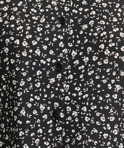 green label relaxing(グリーンレーベルリラクシング)の「FFC フラワー プリント Vネック ブラウス(シャツ/ブラウス・レディース・ケリー/ベージュ/ブラック・FREE)」の11枚目の写真