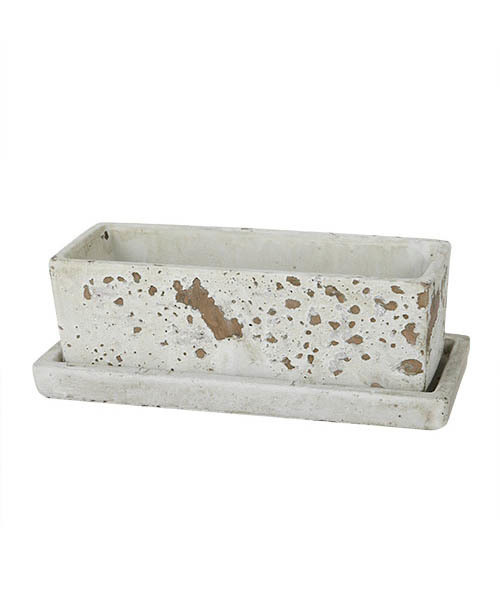 DULTON(ダルトン)の「SOLID PLANTER RECTANGLE L/植木鉢(フラワーベース・メンズ・ブラウン/グレー/グレー系その他・FREE)」の3枚目の写真