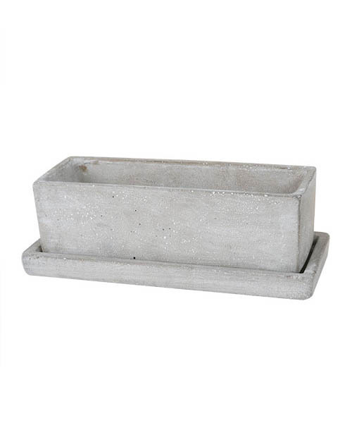 DULTON(ダルトン)の「SOLID PLANTER RECTANGLE L/植木鉢(フラワーベース・メンズ・ブラウン/グレー/グレー系その他・FREE)」の4枚目の写真