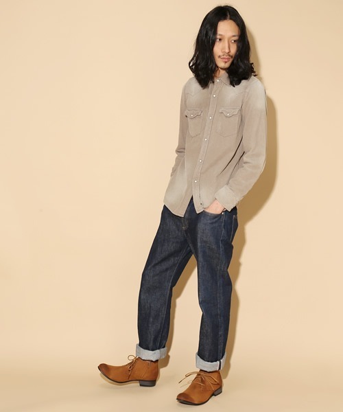 Dedes(デデス)の「Dedes / サイドジップチャッカブーツ(5106) ショートブーツ(ブーツ・メンズ・ブラック/グレー/ダークブラウン/ベージュ/ネイビー/キャメル/レッド・43/40/41/42/44)」の17枚目の写真
