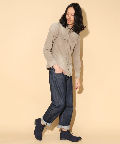 Dedes(デデス)の「Dedes / サイドジップチャッカブーツ(5106) ショートブーツ(ブーツ・メンズ・ブラック/グレー/ダークブラウン/ベージュ/ネイビー/キャメル/レッド・43/40/41/42/44)」の18枚目の写真