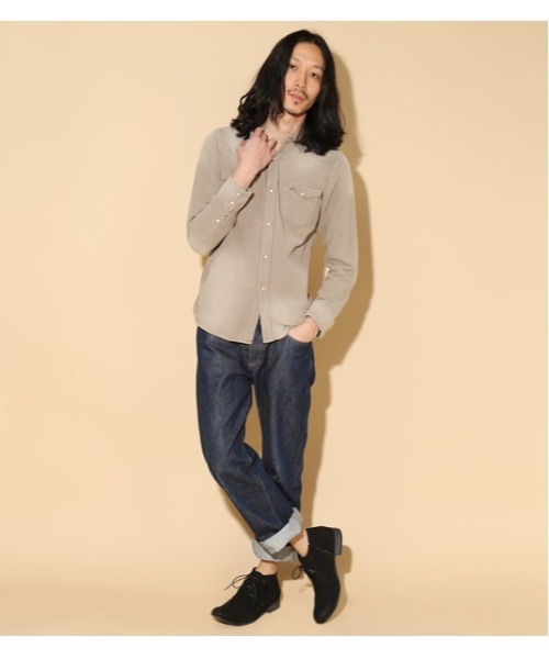 Dedes(デデス)の「Dedes / サイドジップチャッカブーツ(5106) ショートブーツ(ブーツ・メンズ・ブラック/グレー/ダークブラウン/ベージュ/ネイビー/キャメル/レッド・43/40/41/42/44)」の22枚目の写真