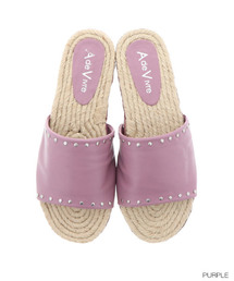 【本革】スタッズジュートサンダル