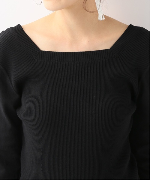 CITYSHOP(シティーショップ)の「スクエアネックニット(ニット/セーター・レディース・ブラック/グリーン/ベージュ/スカイブルー・FREE)」の21枚目の写真