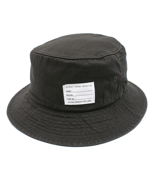 green label relaxing（グリーンレーベルリラクシング）の「MINI H/B BUCKET ハット（ハット・メンズ・ブラック/ダークグレー/オリーブ/ネイビー・フリー）」の3枚目の写真