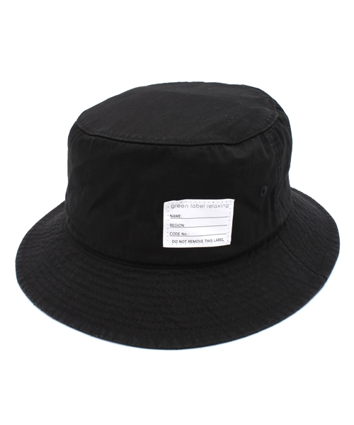 green label relaxing（グリーンレーベルリラクシング）の「MINI H/B BUCKET ハット（ハット・メンズ・ブラック/ダークグレー/オリーブ/ネイビー・フリー）」の2枚目の写真