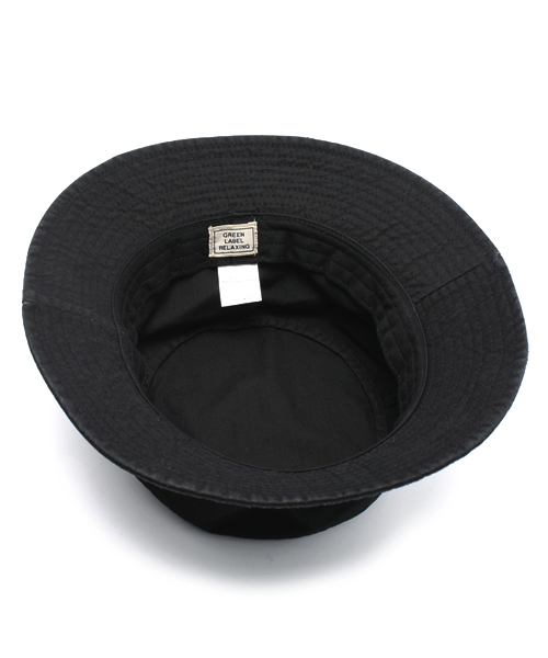 green label relaxing（グリーンレーベルリラクシング）の「MINI H/B BUCKET ハット（ハット・メンズ・ブラック/ダークグレー/オリーブ/ネイビー・フリー）」の7枚目の写真