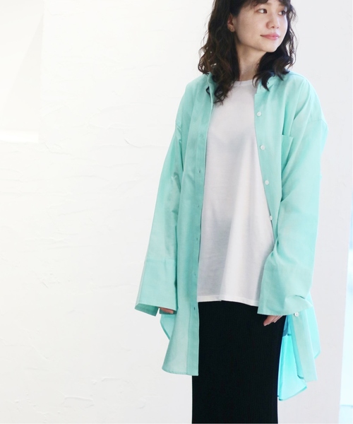 CITYSHOP(シティーショップ)の「ダンガリーシャツ(シャツ/ブラウス・レディース・カーキ/ブルー/ラベンダー・FREE)」の1枚目の写真