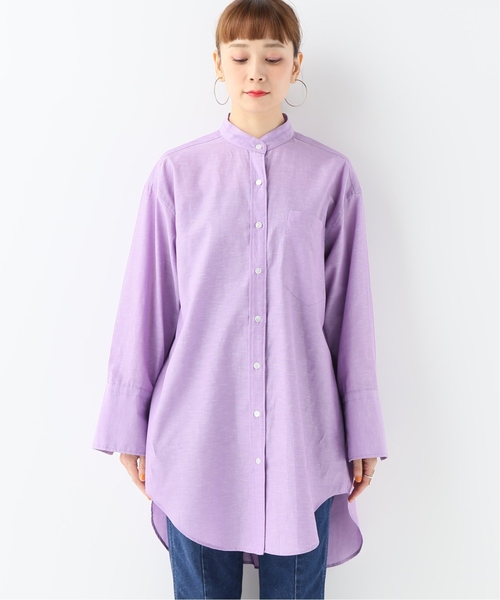CITYSHOP(シティーショップ)の「ダンガリーシャツ(シャツ/ブラウス・レディース・カーキ/ブルー/ラベンダー・FREE)」の7枚目の写真