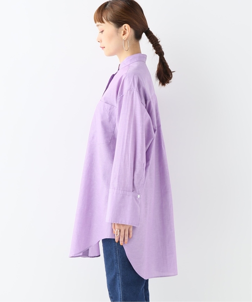 CITYSHOP(シティーショップ)の「ダンガリーシャツ(シャツ/ブラウス・レディース・カーキ/ブルー/ラベンダー・FREE)」の8枚目の写真