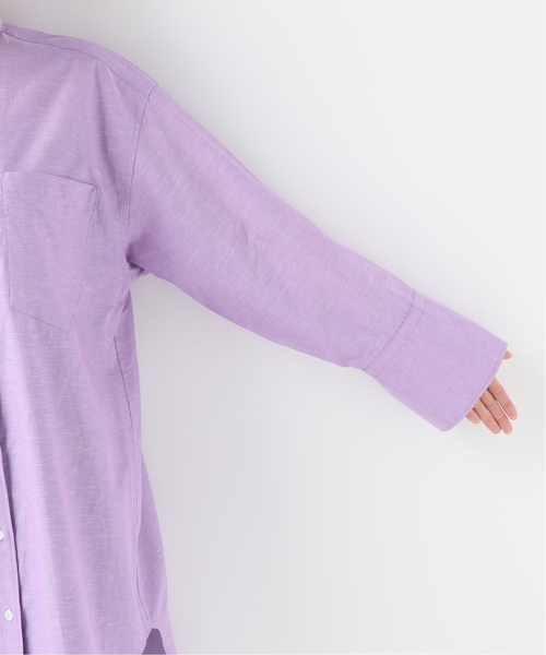 CITYSHOP(シティーショップ)の「ダンガリーシャツ(シャツ/ブラウス・レディース・カーキ/ブルー/ラベンダー・FREE)」の12枚目の写真
