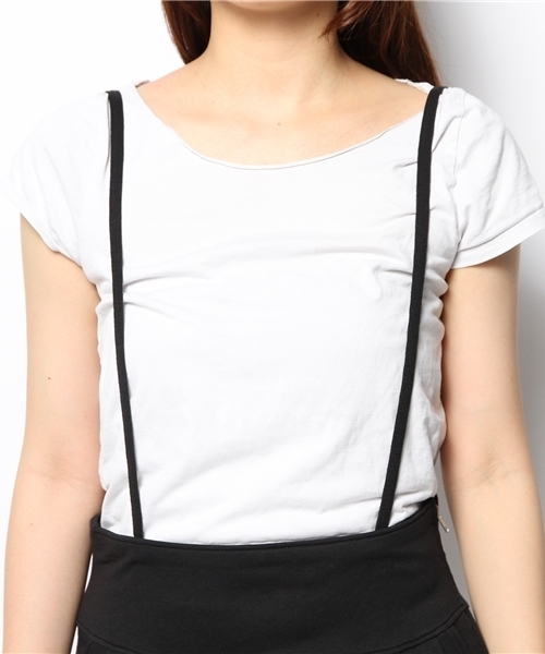 one after another NICE CLAUP(ワンアフターアナザーナイスクラップ)の「【ナイスクラップ】タックサロペット(その他パンツ・レディース・グレー/ブラック・FREE)」の8枚目の写真