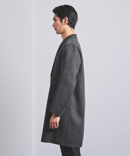美品 ユナイテッドアローズ チェスターフィールド コート ダークグレー ウール UNITED ARROWS（ユナイテッドアローズ）の「<UNITED ARROWS