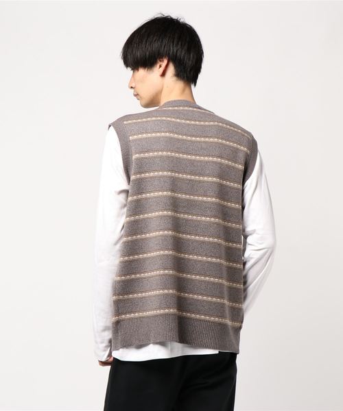 ADAM ET ROPE'（アダムエロペ）の「トライバルボーダー ニット