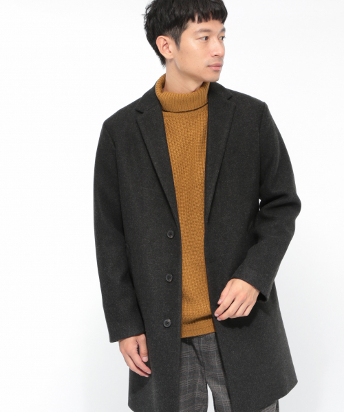 LAKOLE（ラコレ）の「ニットメルトンチェスターコート / LAKOLE（チェスターコート）」 - WEAR