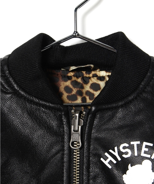 HYSTERIC MINI（ヒステリックミニ）の「HYSTERIC VIP LEOPARD GLAMOUR リバーシブル ジャンパー（ブルゾン・キッズ・ブラック/ピンク・100/120/110）」の13枚目の写真
