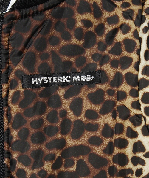 HYSTERIC MINI（ヒステリックミニ）の「HYSTERIC VIP LEOPARD GLAMOUR リバーシブル ジャンパー（ブルゾン・キッズ・ブラック/ピンク・100/120/110）」の5枚目の写真