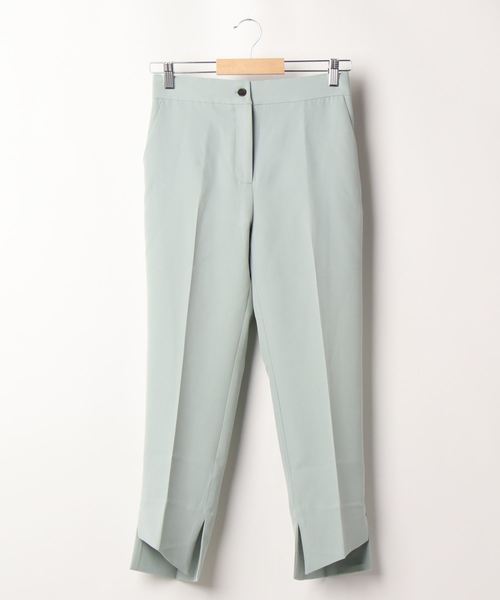 KOBE LETTUCE（コウベレタス）の「デザインスリットセンタープレススラックスパンツ（スラックス・レディース・パープル/カーキ/モカ/ホワイト系その他/ベージュ/ピンク/ライトカーキ/ブラック/イエロー系その他/ピンク系その他/ミント/ホワイト系その他2・FREE/S/M）」の8枚目の写真