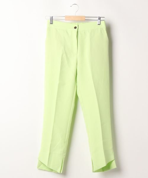 KOBE LETTUCE（コウベレタス）の「デザインスリットセンタープレススラックスパンツ（スラックス・レディース・パープル/カーキ/モカ/ホワイト系その他/ベージュ/ピンク/ライトカーキ/ブラック/イエロー系その他/ピンク系その他/ミント/ホワイト系その他2・FREE/S/M）」の15枚目の写真