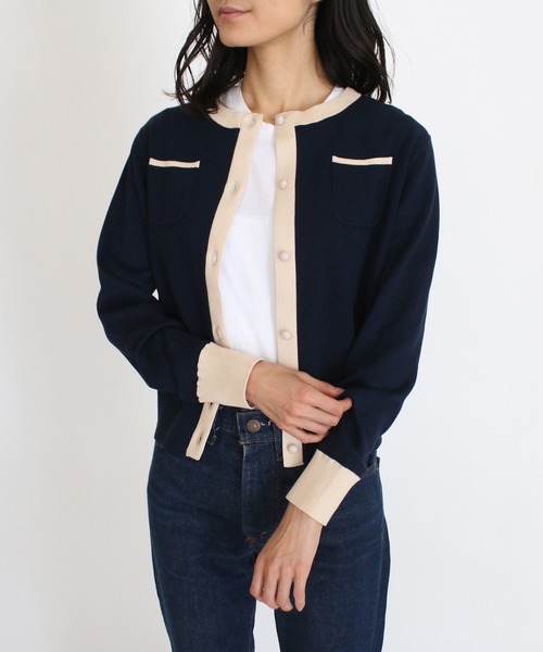 Marilyn Moon（マリリンムーン）の「バイカラークルーネック