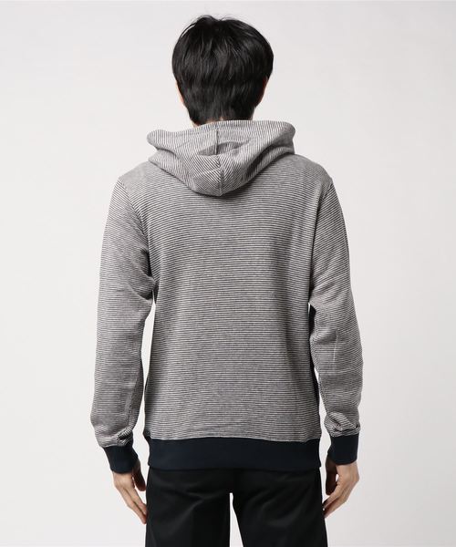 BANKS(バンクス)の「BANKS AFL0194 BORDER LINE FLEECE (バンクス ボーダーラインフリース)(スウェット・メンズ・ダークインディゴブルー・S/M/L)」の3枚目の写真
