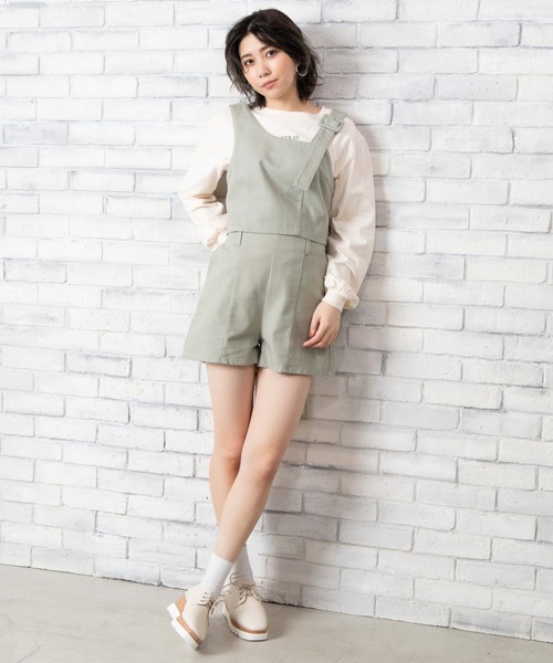 WEGO(ウィゴー)の「WEGO/【セットアップ対応商品】フロントシームタイトキュロット(その他パンツ・レディース・ホワイト/ナチュラル/グリーン系その他/ベージュ系その他2・FREE)」の19枚目の写真