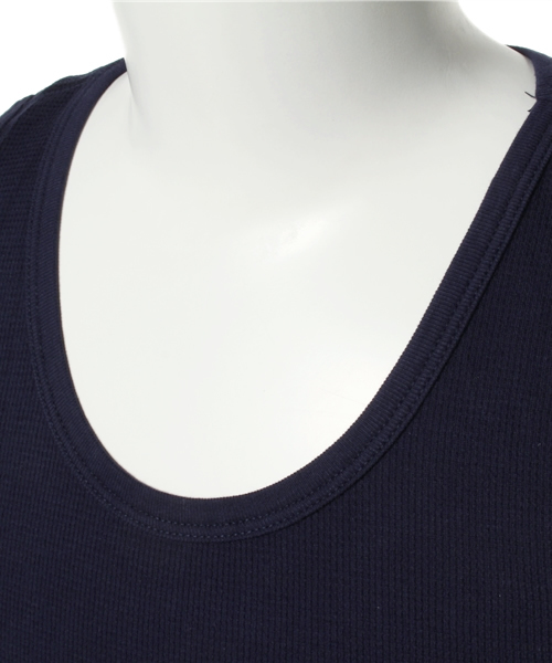 CIAOPANIC（チャオパニック）の「【Ciaopanic】サーマルロングタンクトップ（タンクトップ・メンズ・ネイビー/グレー/ホワイト・MEDIUM/LARGE）」の5枚目の写真