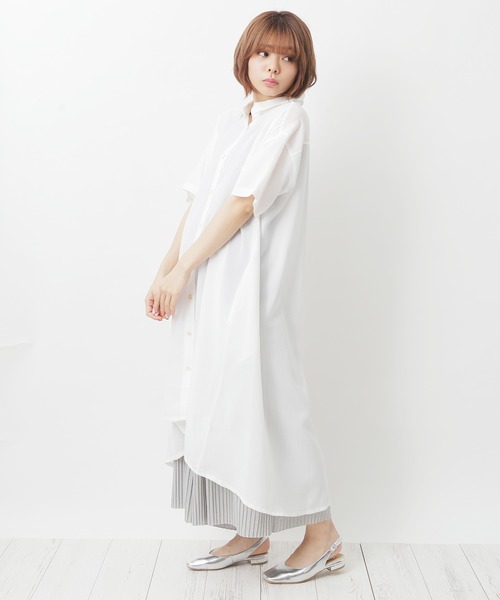 attagirl(アタガール)の「スクエアトゥ バックバンド ローヒール パンプス(パンプス・レディース・ホワイト/ブラック/シルバー・LL/S/M/L)」の7枚目の写真