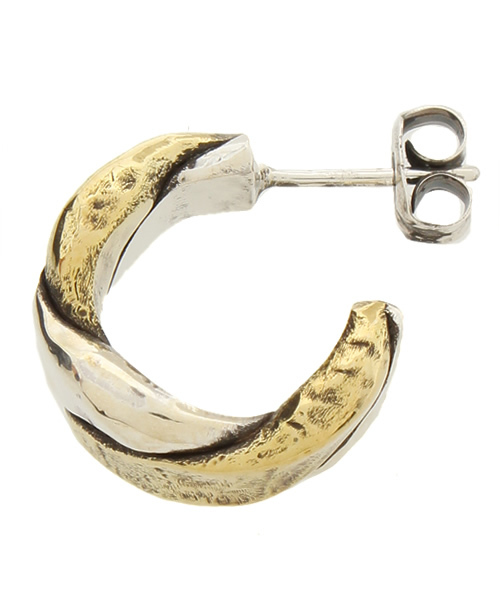 ピアス/ツイスト&プレス/シルバー×ブラス（ピアス（片耳用））｜VIVIFY（ビビファイ）