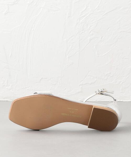新品　Odette e Odile ワラチベルトフラットサンダル 23cm MARW UNITED ARROWS＋ODETTE E ODILE＞フラット バッグ ベルト