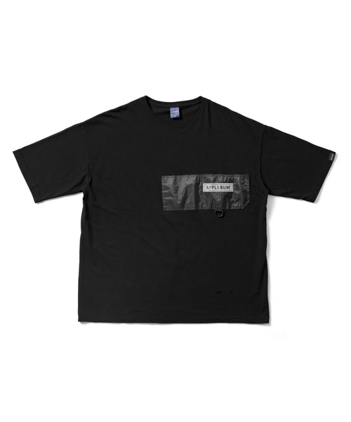 APPLEBUM（アップルバム）の「Rip Pocket Big T-shirt（Tシャツ/カットソー・メンズ・ネイビー/ブラック×ブラック/ブラック系その他・MEDIUM/LARGE/X-LARGE/SMALL）」の4枚目の写真
