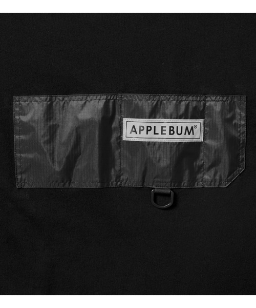 APPLEBUM（アップルバム）の「Rip Pocket Big T-shirt（Tシャツ/カットソー・メンズ・ネイビー/ブラック×ブラック/ブラック系その他・MEDIUM/LARGE/X-LARGE/SMALL）」の6枚目の写真