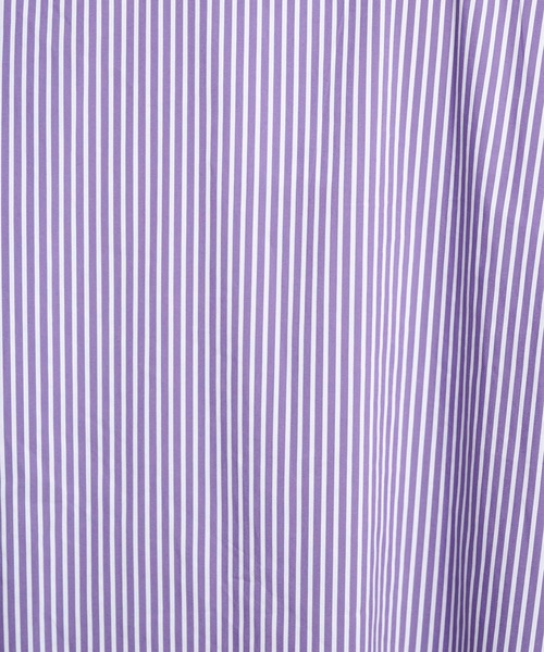 FEMMENT◆50/1ストレッチストライプケープスリーブキーネックブラウス/1/WHT/LS01-659 FEMMENT（ファモン）の「【FEMMENT(ファモン)】50/1ストレッチ