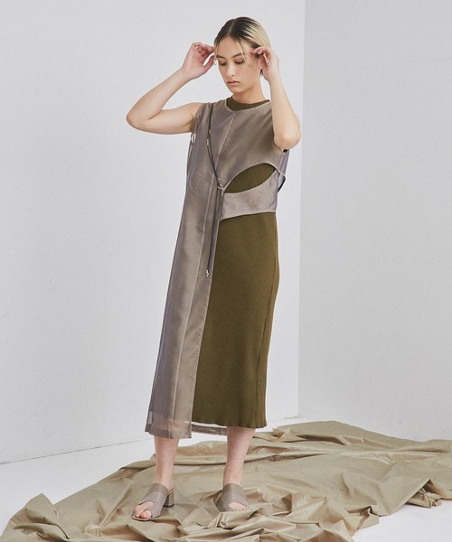 UNITED TOKYO アシメクロスレイヤードワンピース UNITED TOKYO（ユナイテッドトウキョウ）の「アシメクロス