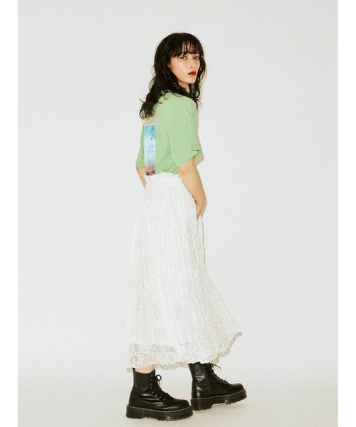 jouetie（ジュエティ）の「フォトBIG T（Tシャツ/カットソー・レディース・オフホワイト/グリーン/ブラック・MEDIUM）」の5枚目の写真