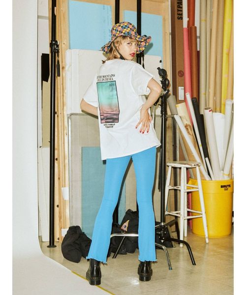 jouetie（ジュエティ）の「フォトBIG T（Tシャツ/カットソー・レディース・オフホワイト/グリーン/ブラック・MEDIUM）」の15枚目の写真