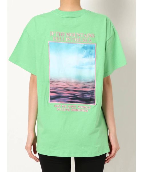 jouetie（ジュエティ）の「フォトBIG T（Tシャツ/カットソー・レディース・オフホワイト/グリーン/ブラック・MEDIUM）」の13枚目の写真