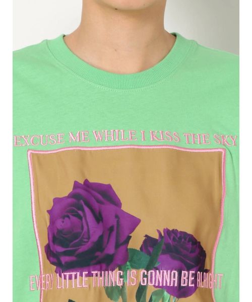 jouetie（ジュエティ）の「フォトBIG T（Tシャツ/カットソー・レディース・オフホワイト/グリーン/ブラック・MEDIUM）」の18枚目の写真