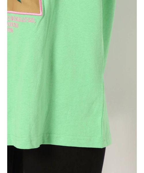jouetie（ジュエティ）の「フォトBIG T（Tシャツ/カットソー・レディース・オフホワイト/グリーン/ブラック・MEDIUM）」の9枚目の写真