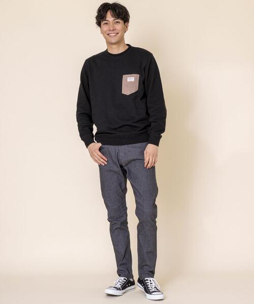 SMITH'S（スミス）の「SMITH’S(スミス)別注ポケットスウェットクルーネック20FW(一部WEB限定カラー)#（スウェット・メンズ・ブラック/その他1/その他3/オフホワイト/ケリー/その他2・X-LARGE/LARGE/SMALL/MEDIUM）」の18枚目の写真